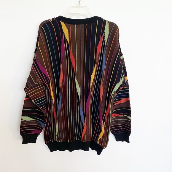Norm Thompson Vintage Tundra Sweater, 3D Knit, Coogi, Cosby Style Sz Large - Picture 3 of 6